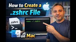 How to create a .zshrc file on MacOS