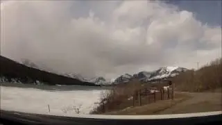 Many Glacier Valley & Lake Sherburne (spring storm coming in)  4-7-17