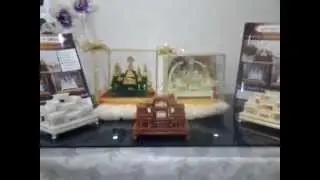 โต๊ะหมู่บูชา 9 พร้อมพระในครอบแก้ว ขนาด Mini