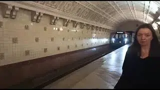 Метропоезд 81-775/776/777 «Москва-2020» в кольцевой линии 30.05.2022