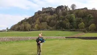 Piping 100 Challenge 2023, Day 1, The Crags of Stirling, under the Crags of Stirling