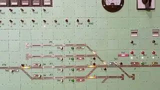 Departure of train