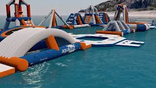 aquafunpark 110 OCEAN LINE · 3D animation “beach” 💦
