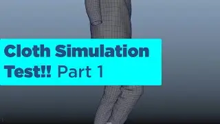 3D character cloth simulation test Part 1