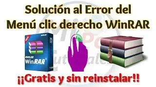 Solucion Error Clic Derecho WinRAR sin reinstalar | Activar Menu Contextual WinRAR