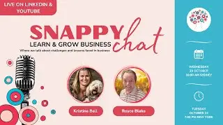 Learn & Grow Snappy Chat w/ Marketing Strategist & Copy Writer Royce Blake