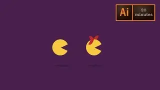 Ms Pac Man Animated Gif: Part 1 Adobe Illustrator - Illustration