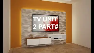 how to create tv unit in 3ds max  PART 2