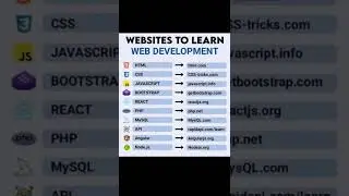 Websites to Learn web development @miltoncoding
