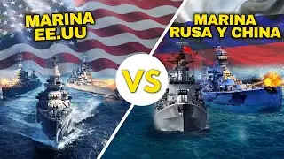 Flota naval de EE. UU vs Rusia y china juntas: ¿Quién ganaría?