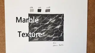 HOW TO DRAW BLACK MARBLE TEXTURE USING MARKERS  // PART 3