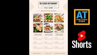 Food Menu Flyer Design | Adobe Illustrator