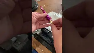 Turning a modified slimline pen and playing with color.