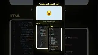 Day 51 - Facebook React Emoji #html #css #shorts #javascript