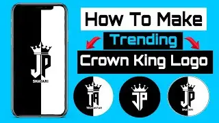 How To Make Trending Crown King Logo❓| Logo Kaise Banaye Pixellab App Main | Full Tutorial 2021.