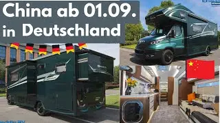 OVERRUNNING CHINA with MOTORHOMES Germany from 01.09.? Deddle 2x SLIDEOUT fixed tank split