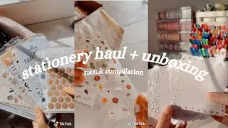 stationery unboxing | tiktok edition ♡