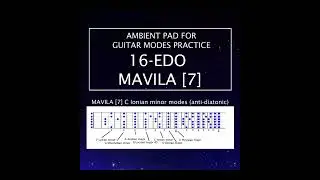 16-EDO Mavila [7] Ambient pad for guitar modes practice
