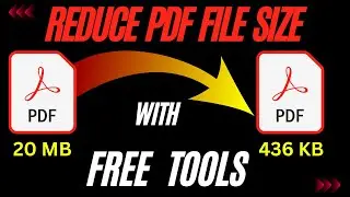 How to Reduce PDF File Size | Compress PDF file Size Free | Resize PDF file