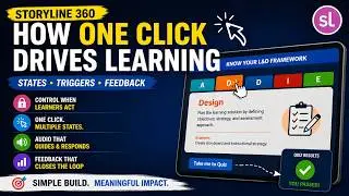 Articulate Storyline 360 for beginners | How to build a simple microlearning module