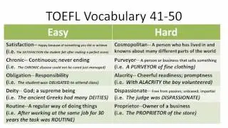 Screened-Instructor: TOEFL® Vocabulary 41-50