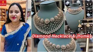 🤩Mesmerising Diamond Necklace & jhumka details from Kalyan Jewellers, Ranchi | Diamond necklace