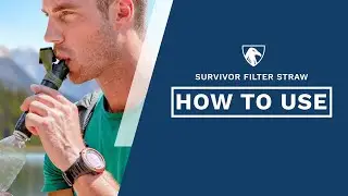 Survivor Filter Straw Water Filter | How To Use