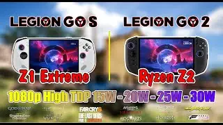 Legion Go 2 Ryzen Z2 & Legion Go S Z1 Extreme Test Game  1080p - 15W - 20W - 25W - 30W