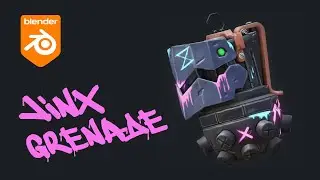 Граната Jinx в Blender