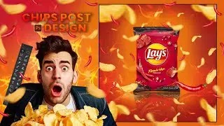 Chips Packet Poster design in Photoshop | Photoshop Tutorial
