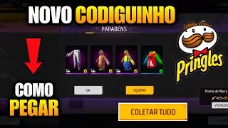 CORRE COMO PEGAR NOVO CODIGUINHO PRINGLES, SKINS GRÁTIS E NOVIDADES DA PROXIMA ATUALIZAÇÃO FREE FIRE