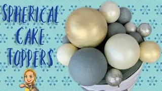 Cake Spheres - Chocolate Covered Foam Ball Cake Toppers