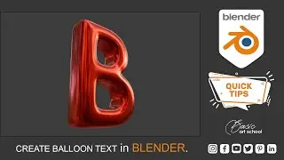 HOW TO CREATE BALLOON TEXT IN BLENDER 