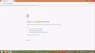 There is no Internet Connection