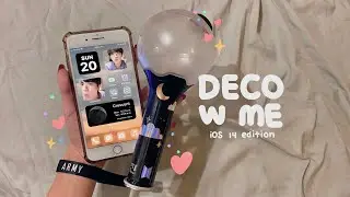iOS 14 aesthetic iPhone Home Screen tutorial (BTS edition) ✨