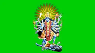 Jai Maa Kali Green screen video | Maa Kali green screen - Copyright Free Green screen video
