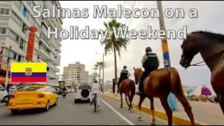 Salinas Malecon on a Busy Holiday Weekend - October 2024