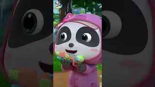下雨天，出去玩！🌧 🌧| BabyBus 寶寶巴士 #babybus #kidssong #panda