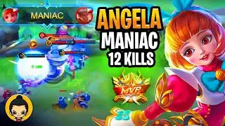 Angela MANIAC! Streak 4x Legendary Kills🎯 #mobilelegends #mlbb #mobilelegendsbangbang #mobilelegend