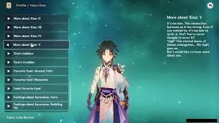 XIAO ALL VOICE LINES (ENGLISH)