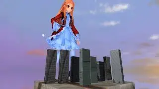 [MMD giantess 巨大娘 ] giantess/巨大娘 building destruction 20171022