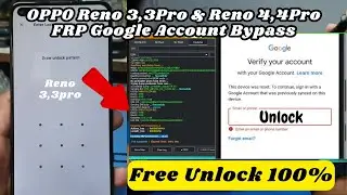 OPPO Reno 3 pro FRP Google Account Bypass Letest | Unlock Password & FRP Free By VG Tool 100% Done