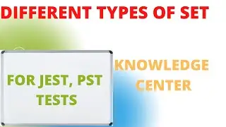 different types of set| for jest and pst tests