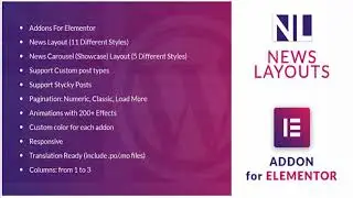 News Layouts for Elementor WordPress Plugin | Codecanyon Scripts and Snippets