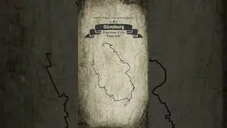 Günzburg Stadt map gezeichnet 