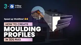 Architectural Molding with Splines and Sweep modifier 🔥🔥| Hindi | 2022