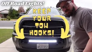 Installing An LED Light Bar on 2015 Ram 2500 / Tow Hook Mod / DWVO vs. YITAMOTOR