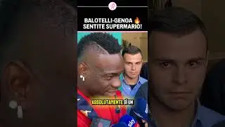BALOTELLI GENOA 💥 | Sentite le sue PRIME PAROLE da attaccante del Grifone 🎤