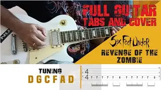 Six Feet Under- Revenge Of The Zombie- Guitar Cover | Screen TAB