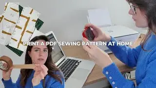 How to print and assemble a PDF sewing patterns at home - Beginners guide